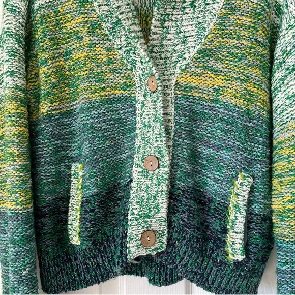 EUC Pilcro Anthropologie Sunset Embroidered Cardigan size Small - Picture 9 of 13